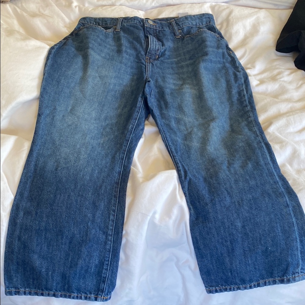 Banana Republic Blue Ankle Cropped Jeans